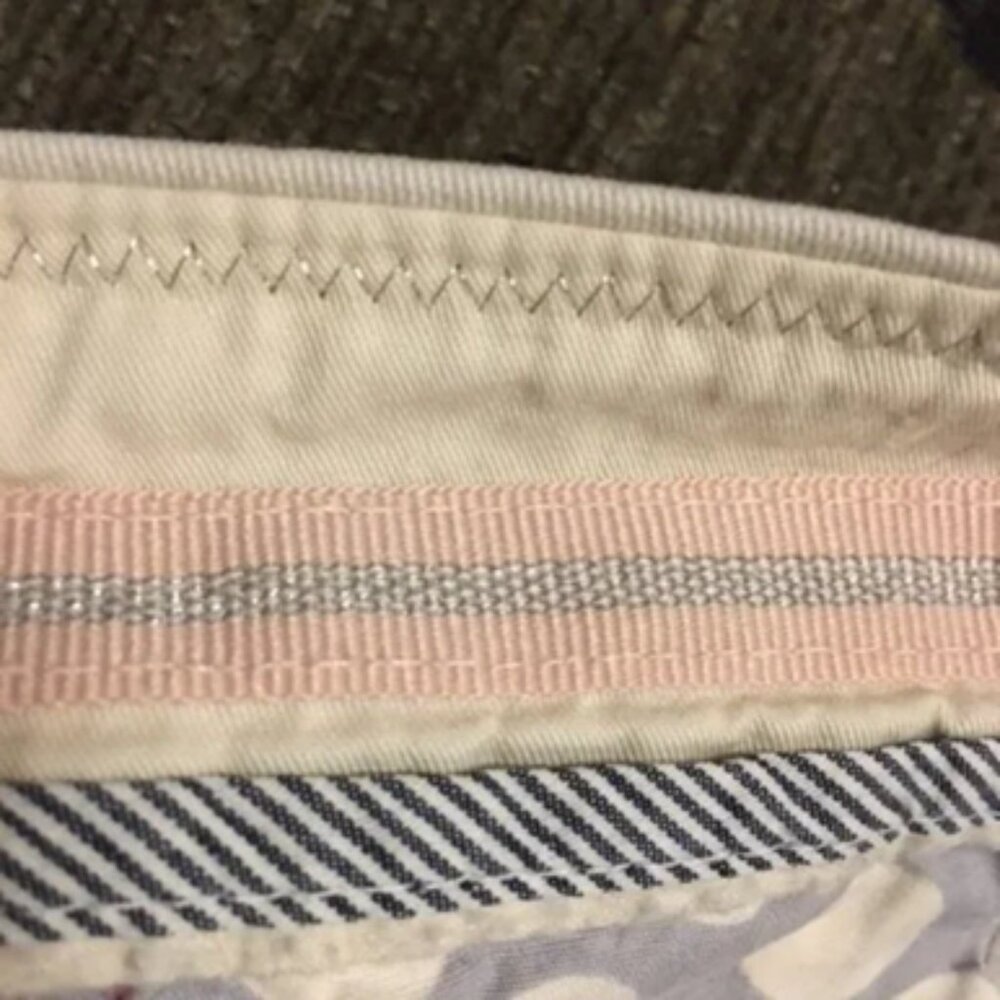 American Eagle Vintage Live Your Life Off-White Cotton Cuffed Shorts 8 - Picture 13 of 14